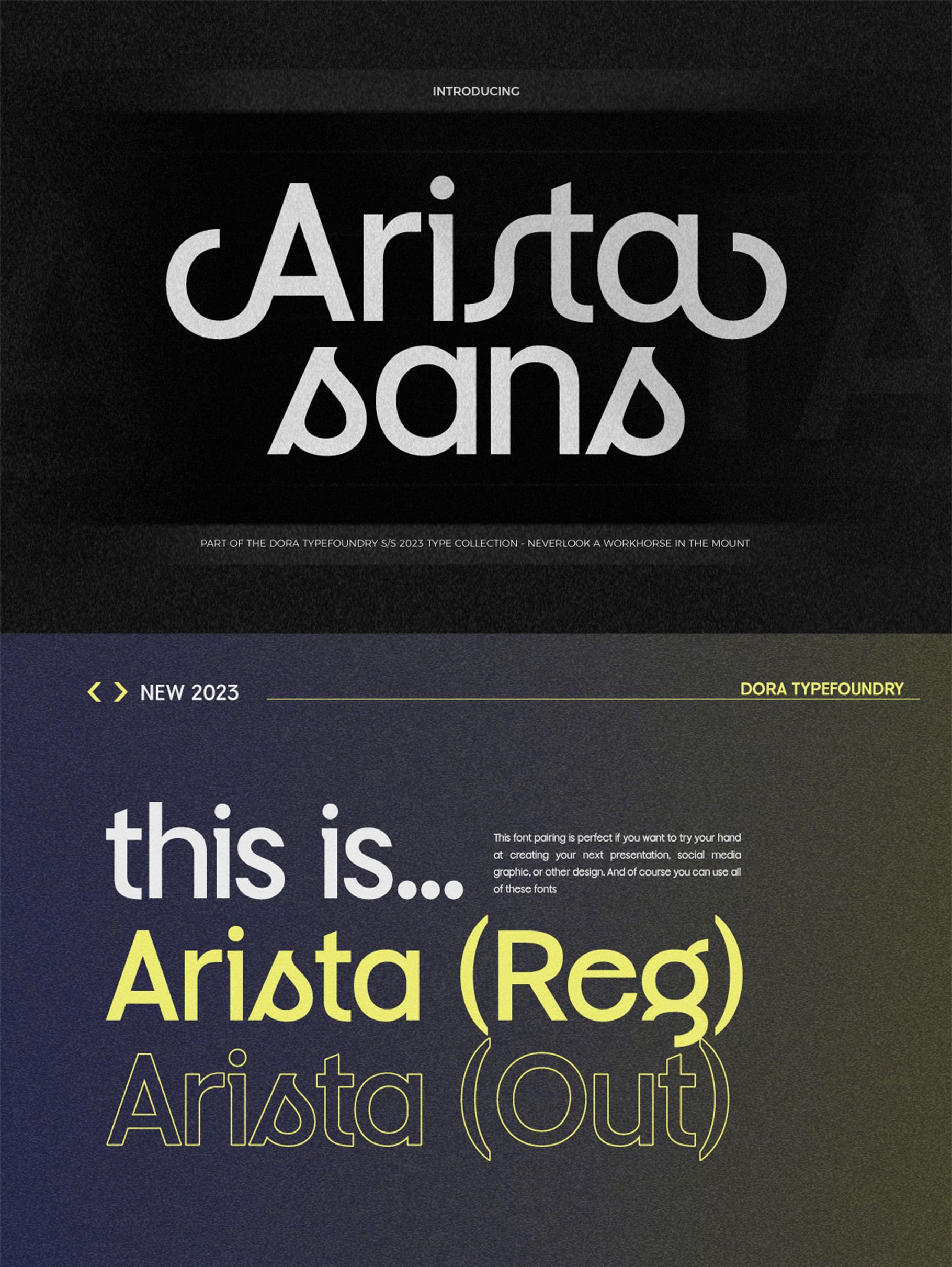 Arista Sans - Design Cuts