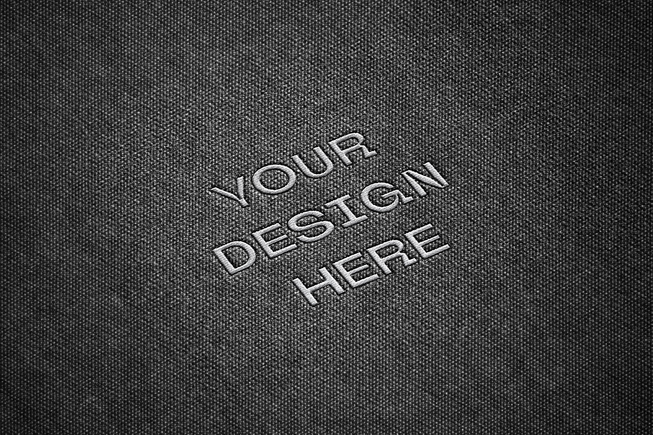 Embroidery Logo Mockup Design Cuts