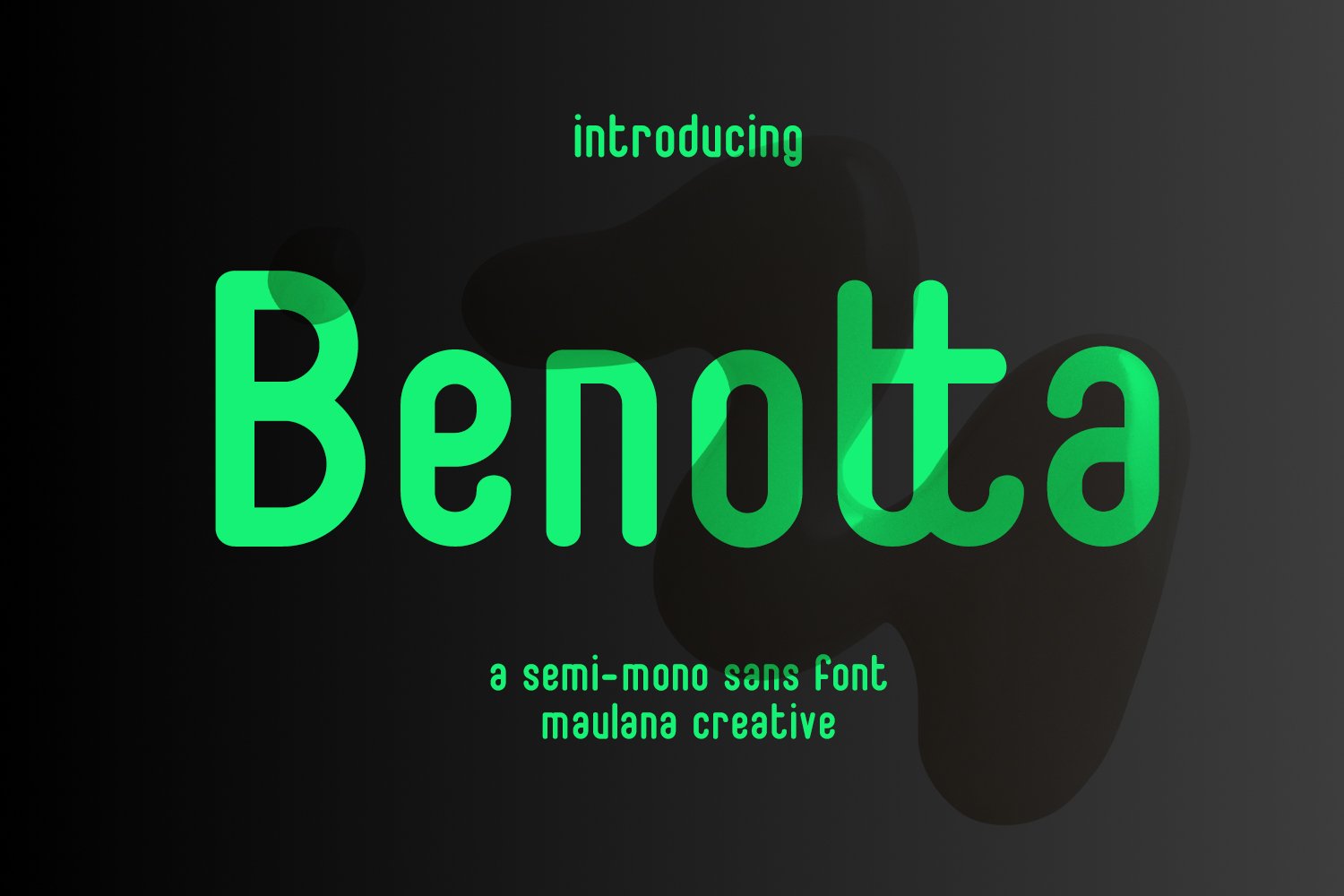 Benotta Semi Mono Sans Font - Design Cuts