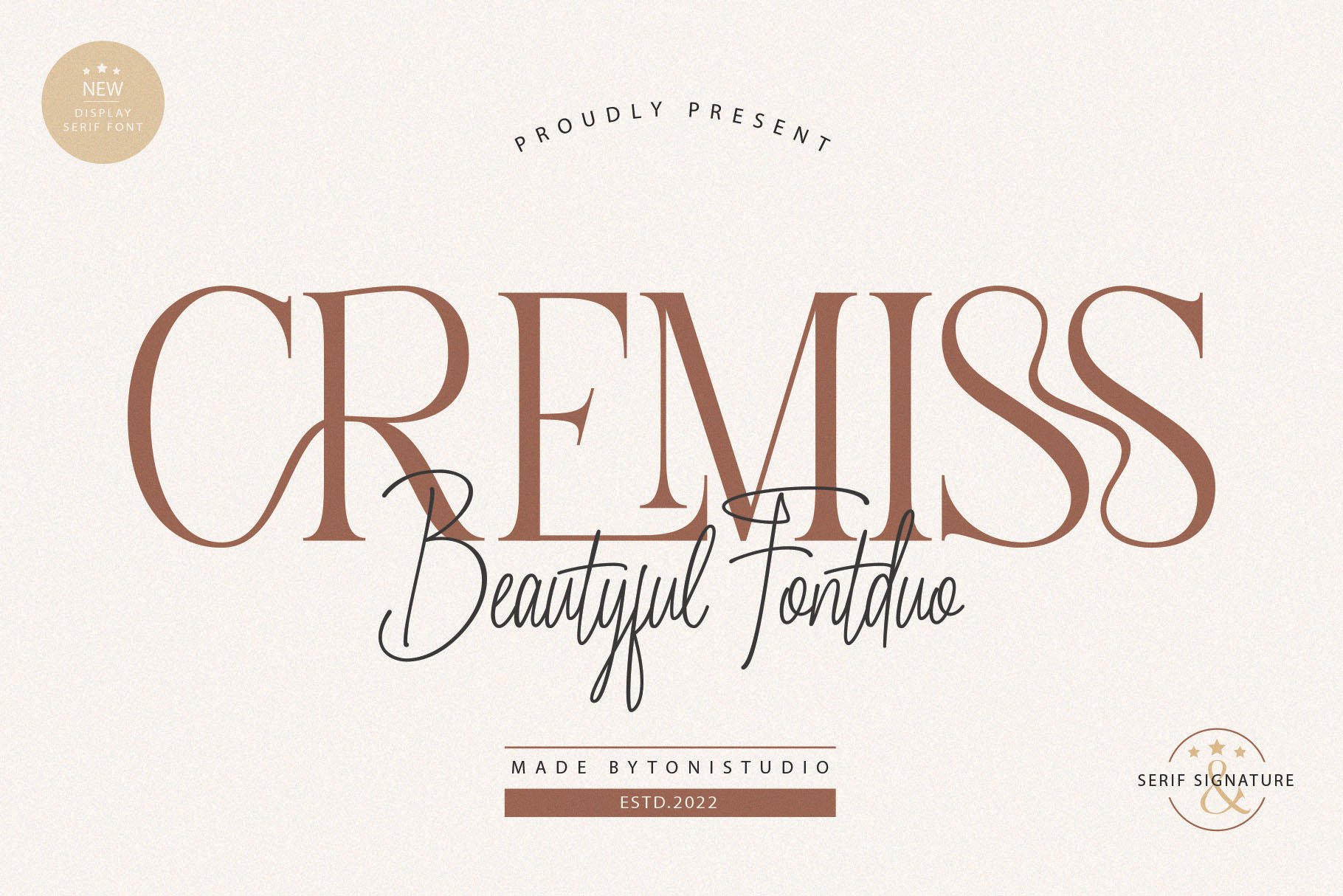 CREMISS || Font Duo - Design Cuts