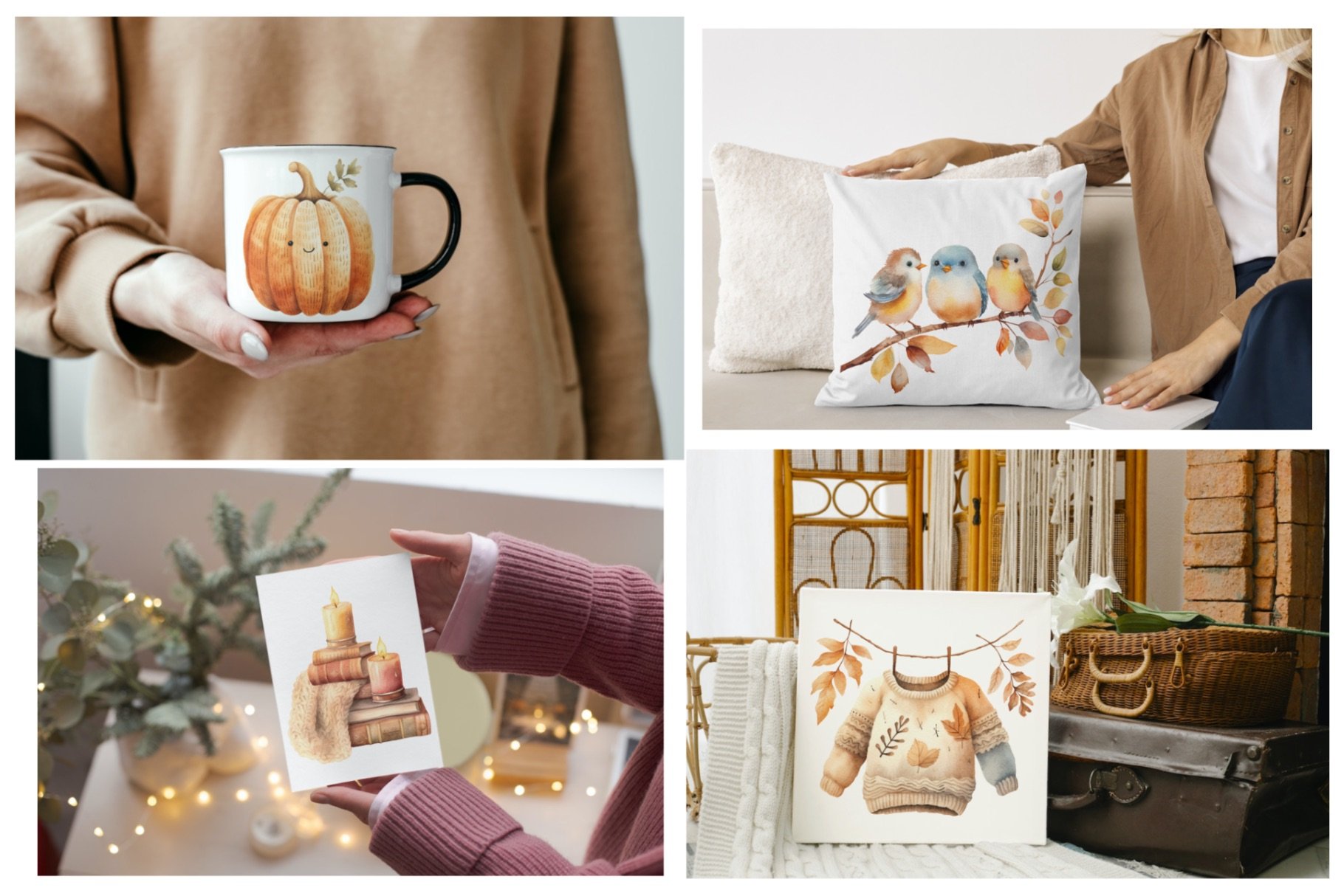 Cozy Fall Clipart - Design Cuts