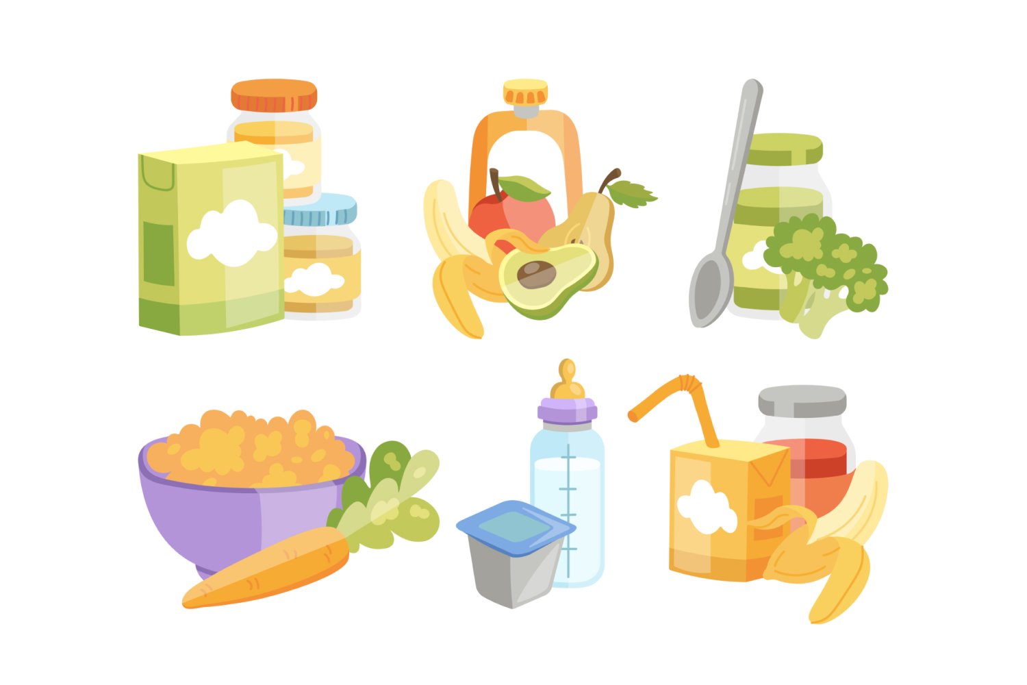 Food Graphics Illustration Set - Design Cuts