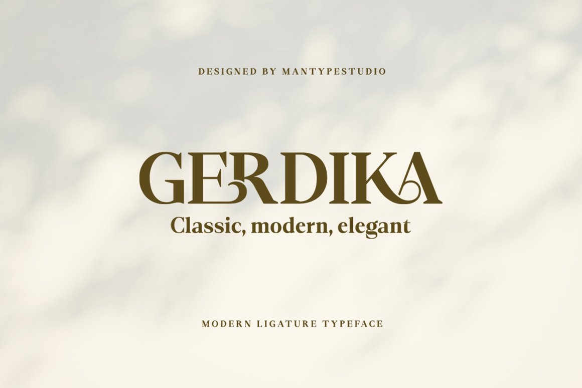 Gerdika Typeface - Design Cuts