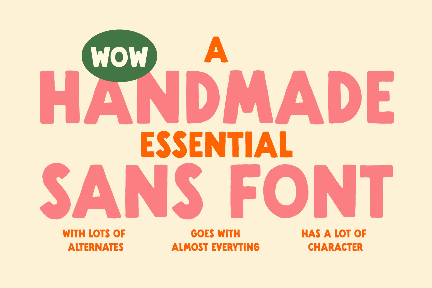 Sticker Font - Handmadefont