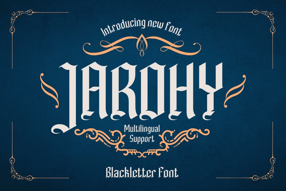 Jarohy Font - Design Cuts