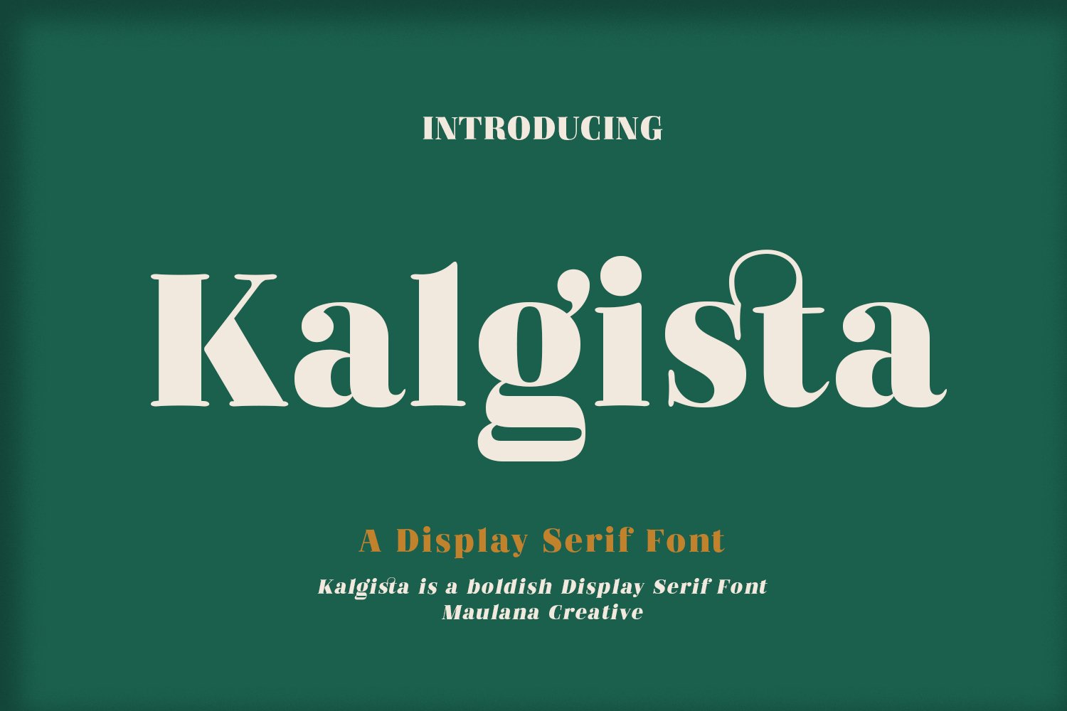 Kalgista Serif Display Font - Design Cuts