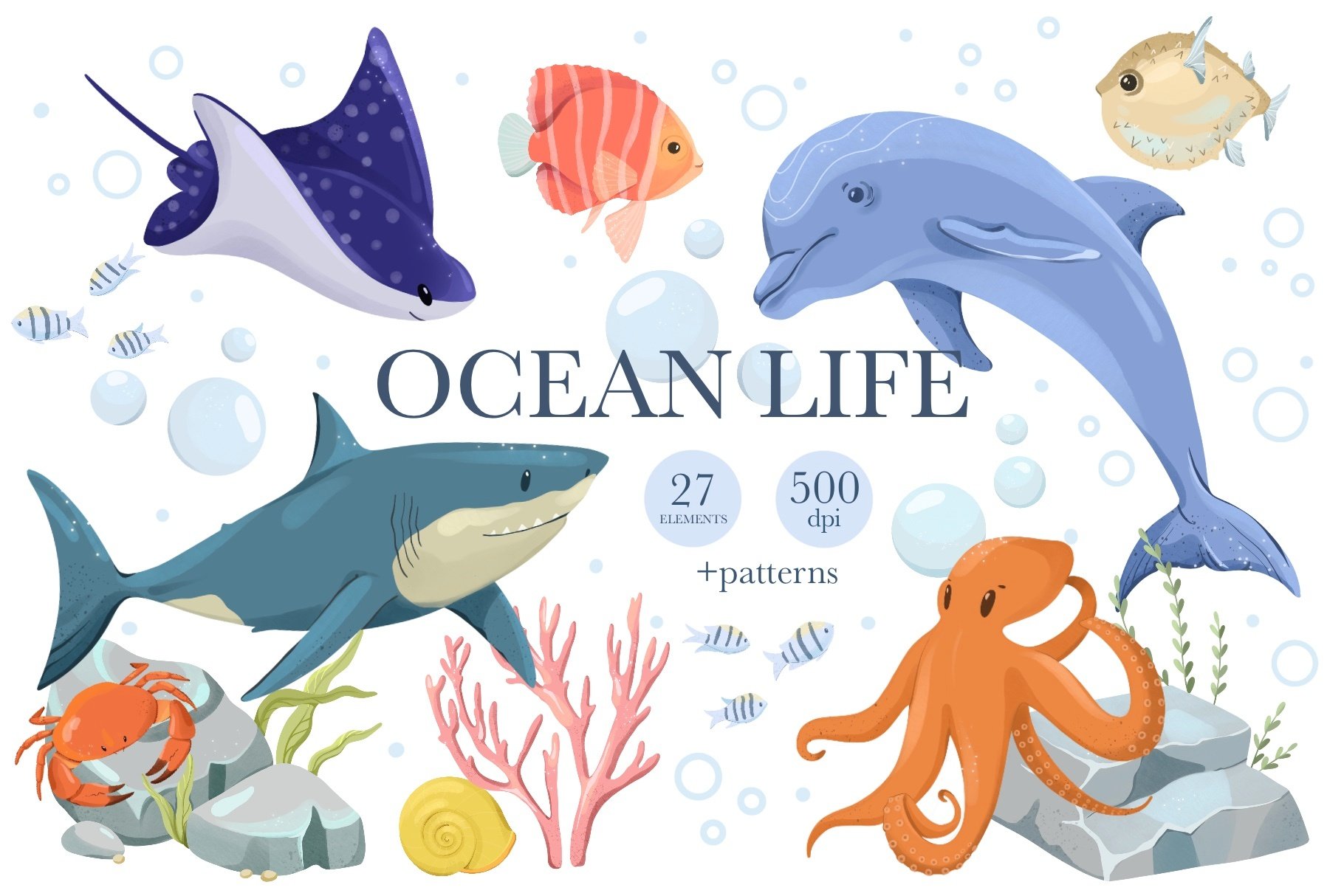 clip art ocean animals