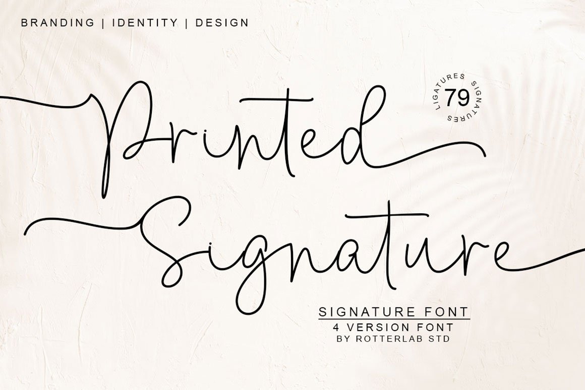 Printed Signature - Design Cuts