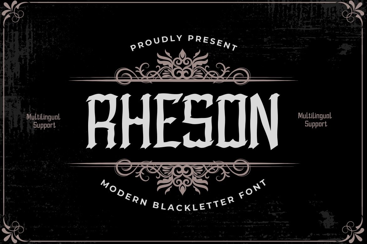 Rheson Font - Design Cuts