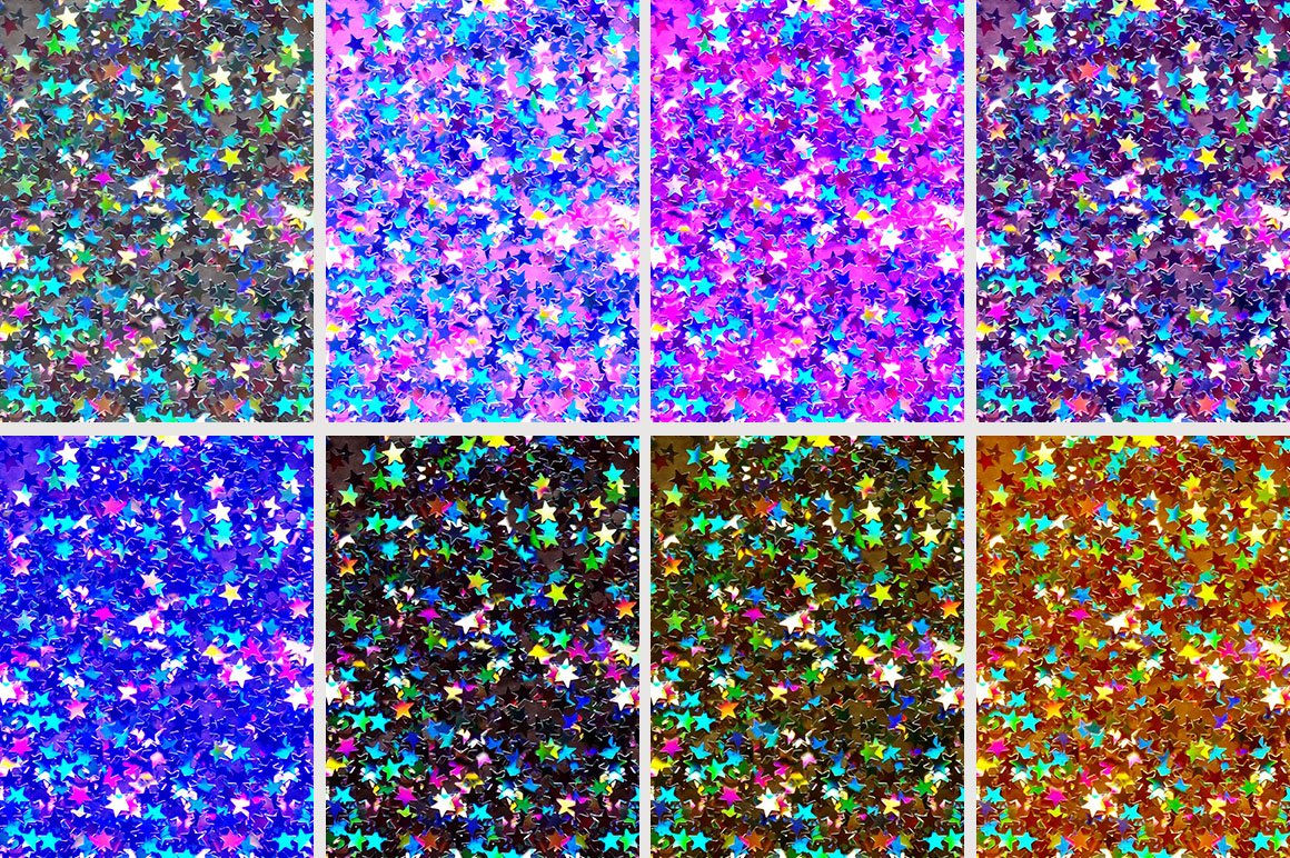 Christmas Iridescent Glitter Backgrounds - Design Cuts