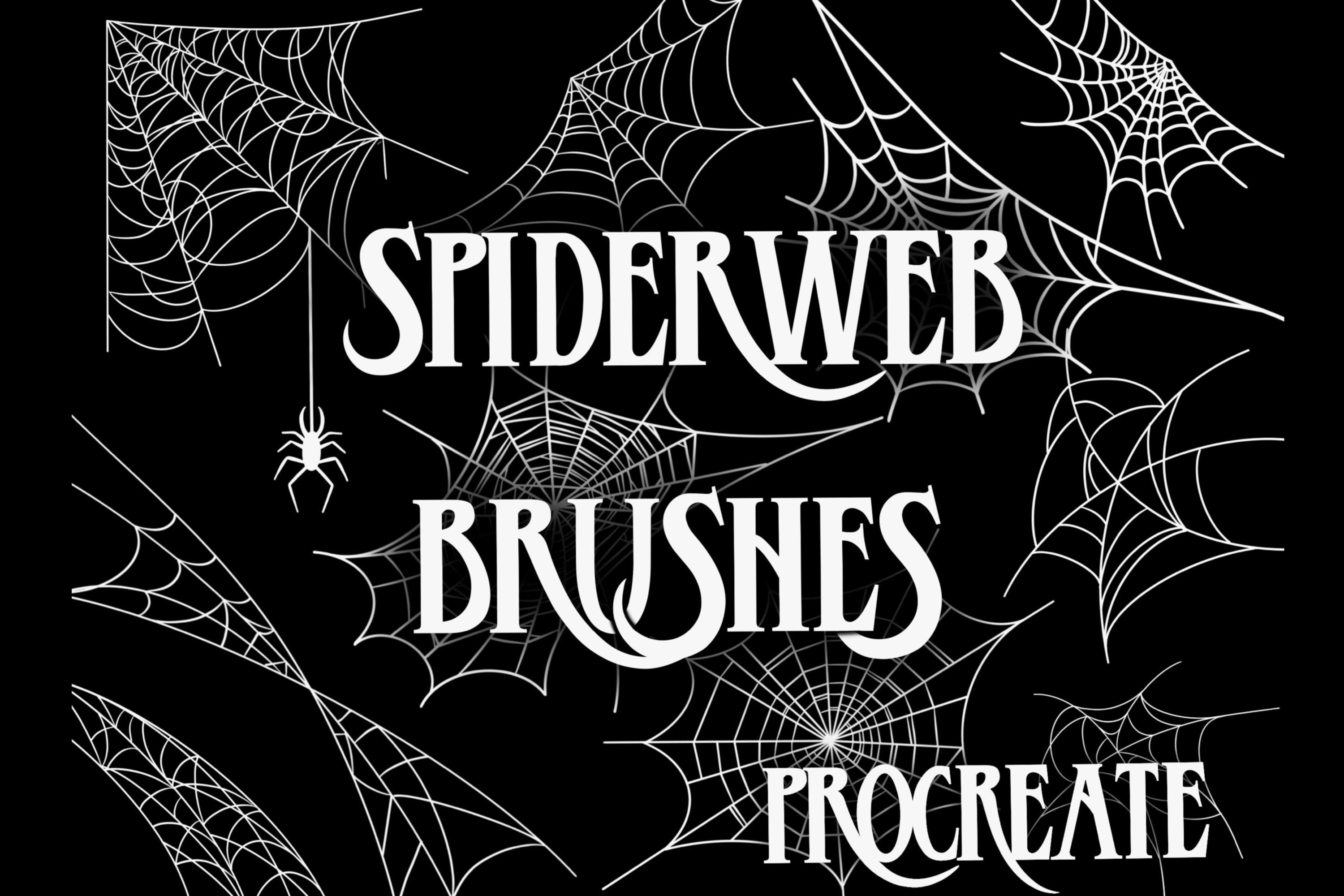 free spider web brush procreate