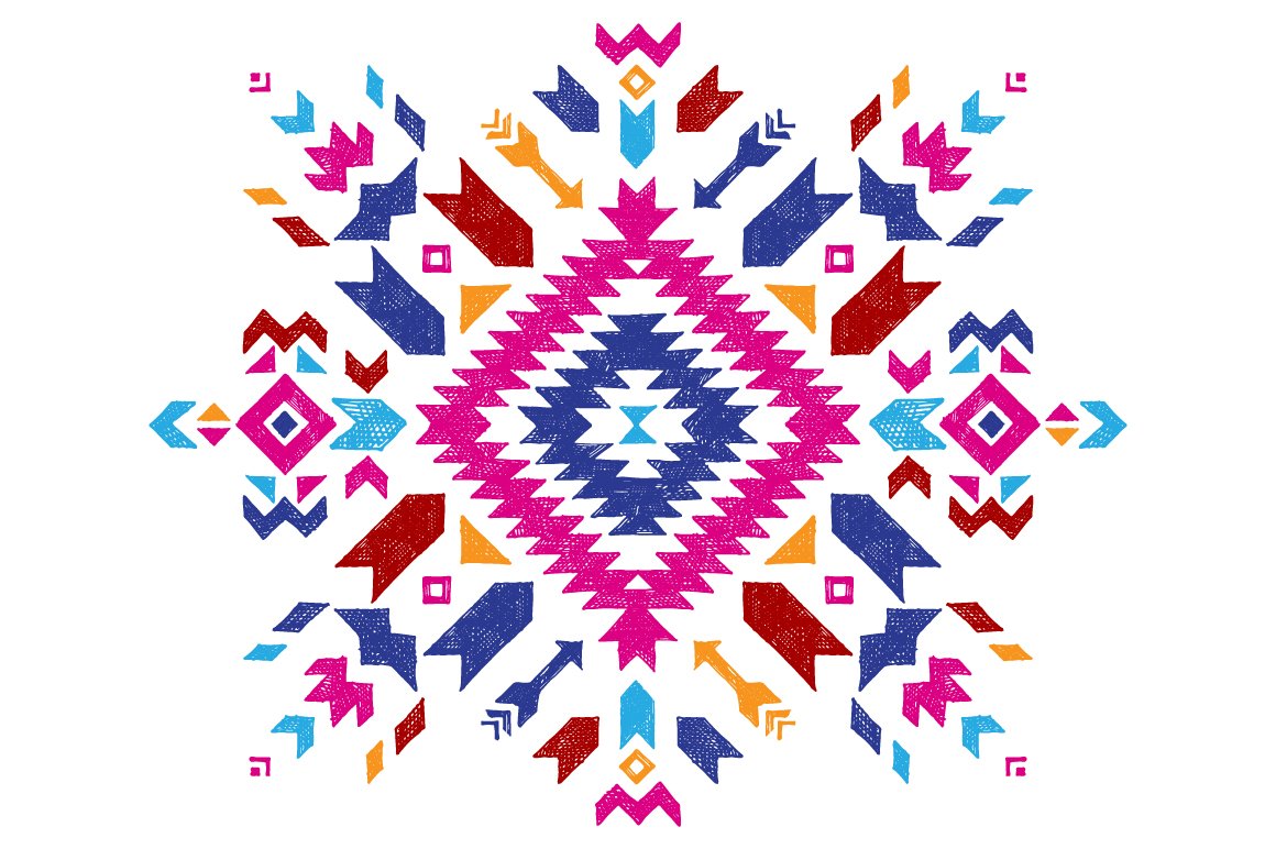 Seamless Ornaments In Mexican Style - Design Cuts