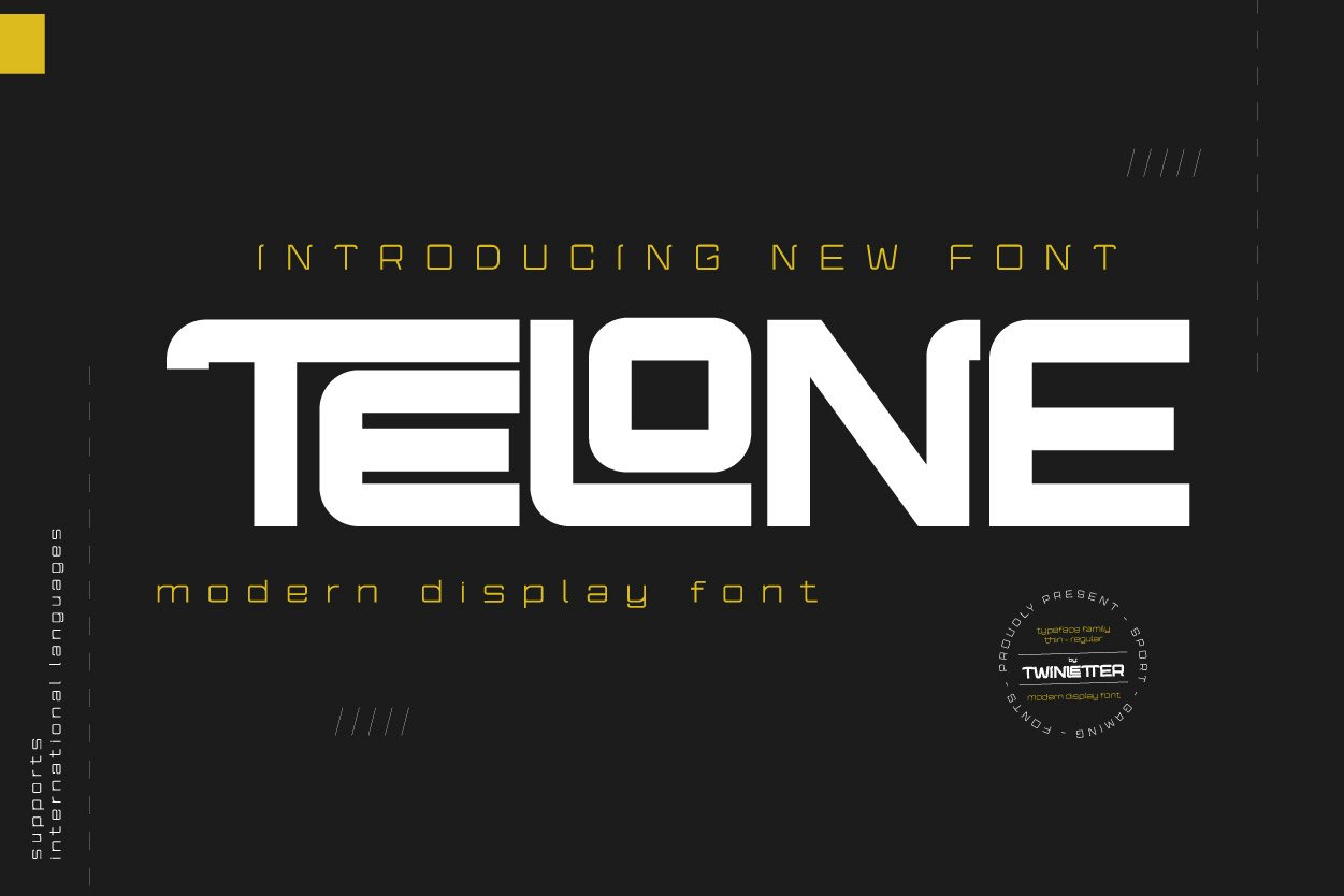 Telone Font - Design Cuts