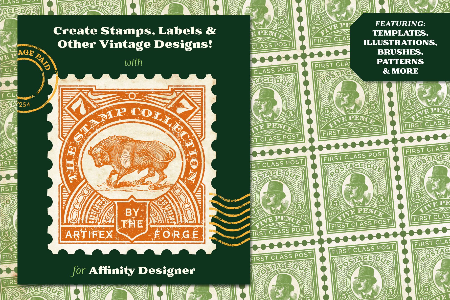 The Postage Stamp Collection - Affinity - Design Cuts