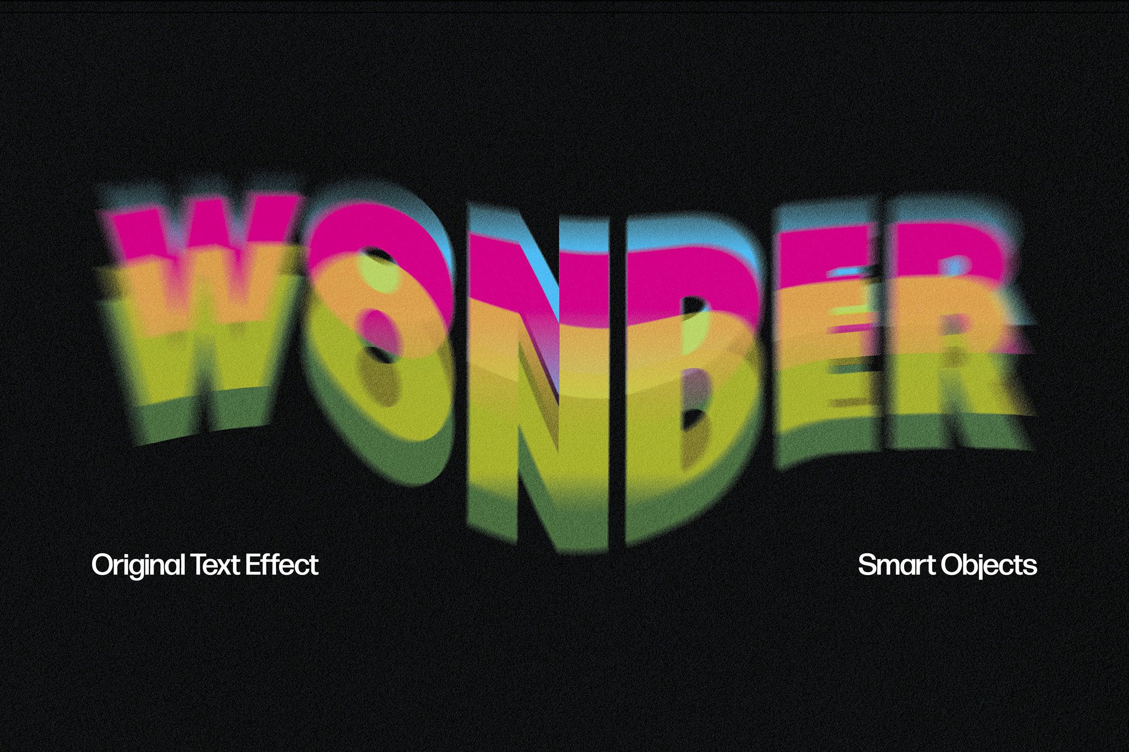 Wonder Text Effect and Logo Design Word