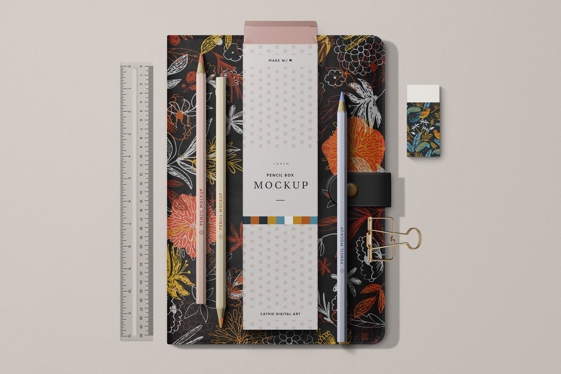 Leather Stationery Mockup Kit VOL 6 - Design Cuts