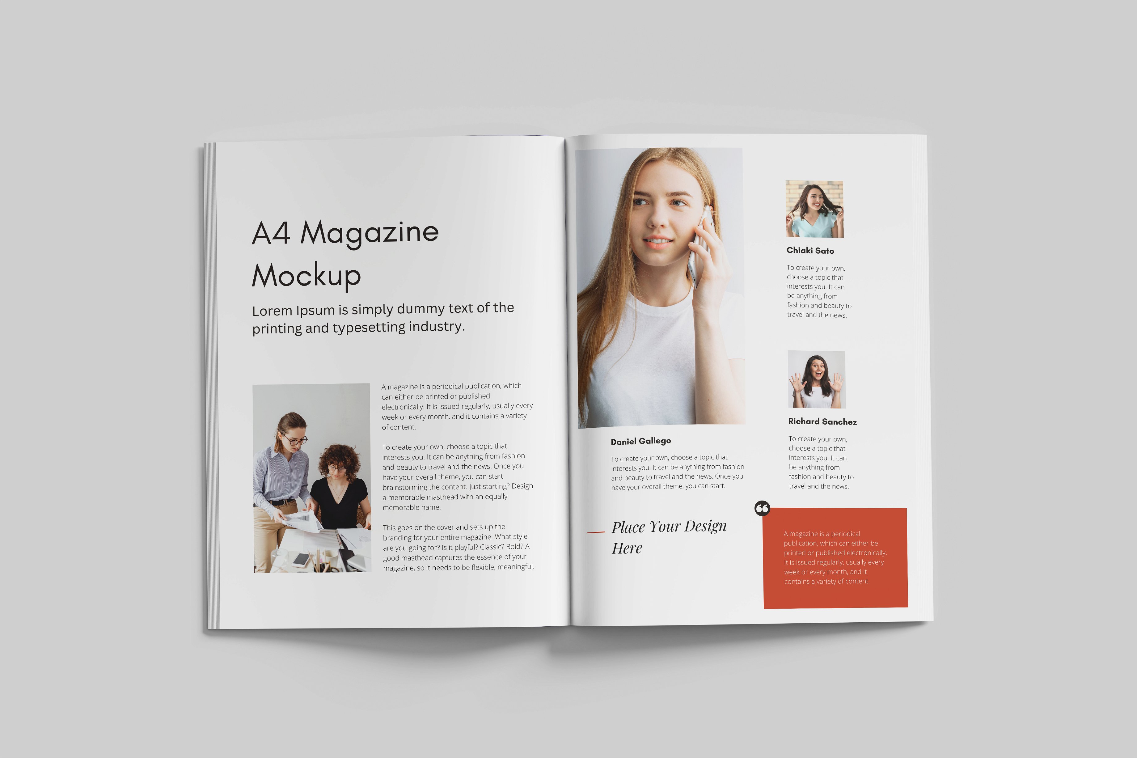 Realistic Magazine Mockup   Design Cuts