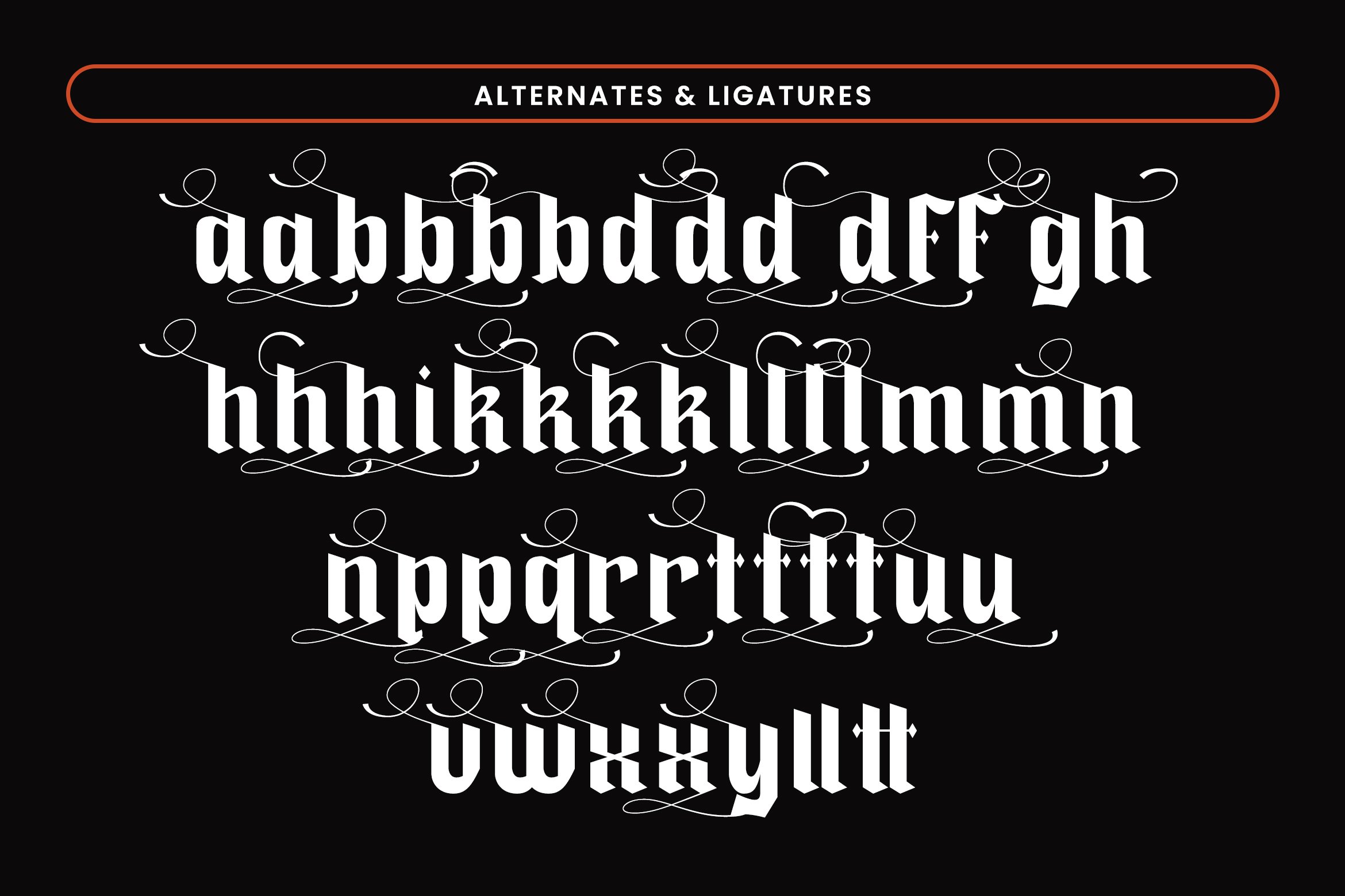 Sahaja - Blackletter Typeface - Design Cuts