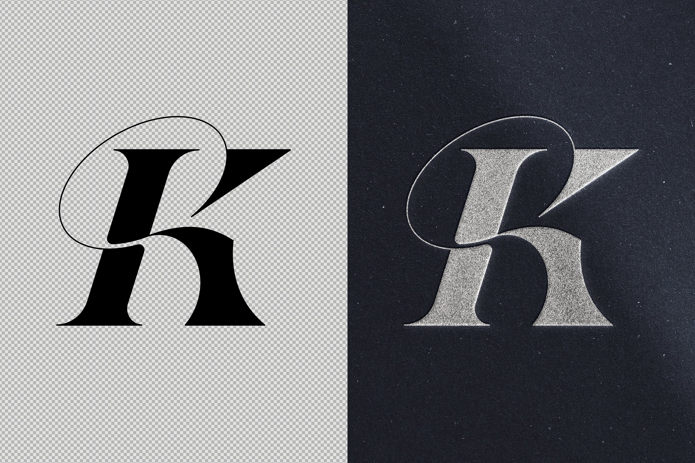 Elegant Debossed Text & Logo Mockup - Design Cuts