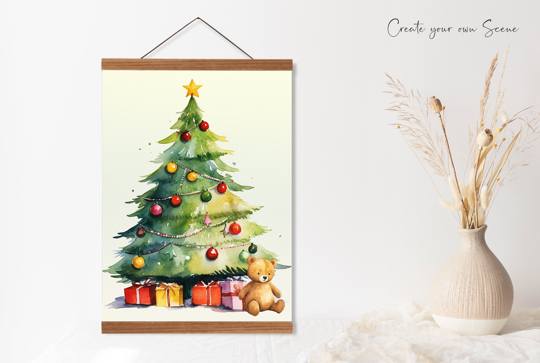 Watercolor Christmas Collection - Design Cuts