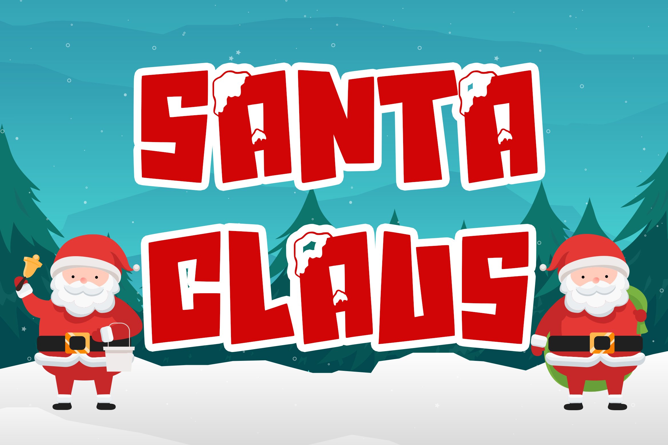 Santa Day - Christmas Display Font - Design Cuts