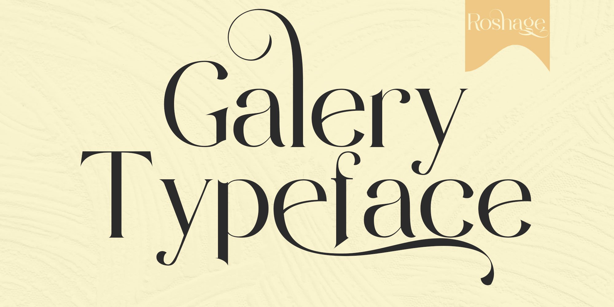 Roshage Serif Display - Design Cuts