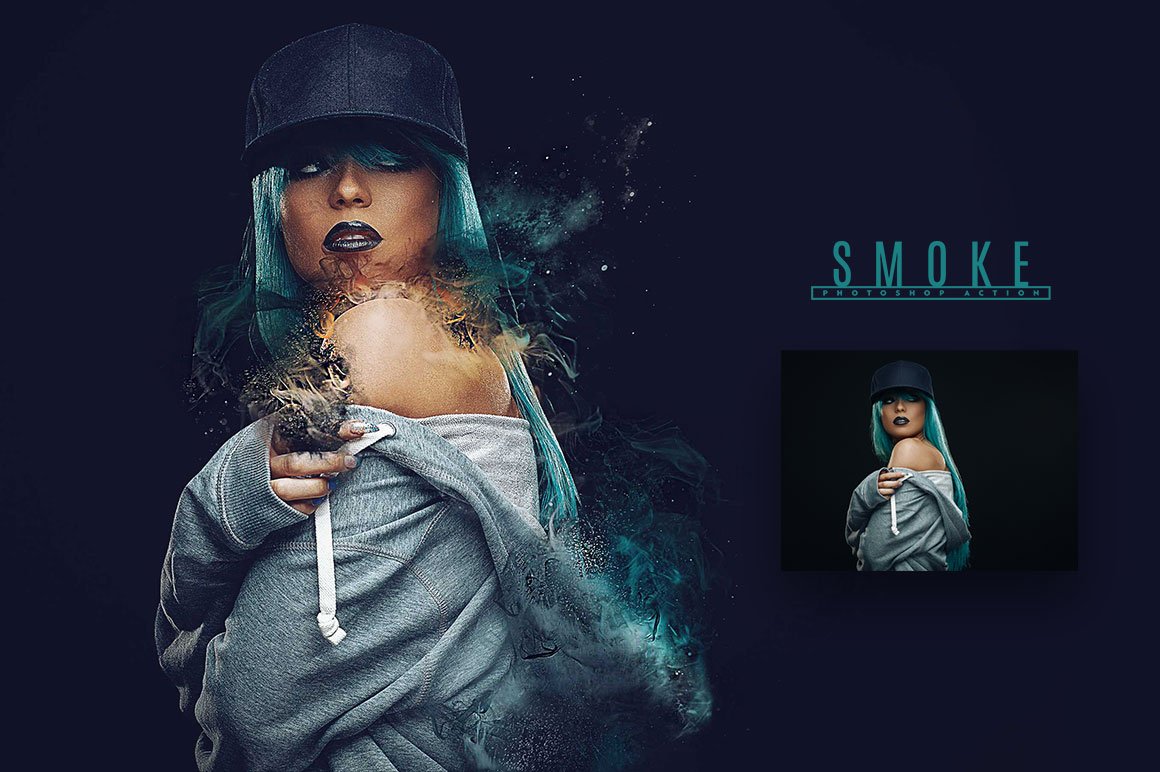 Smoke Photoshop Action - Design Cuts