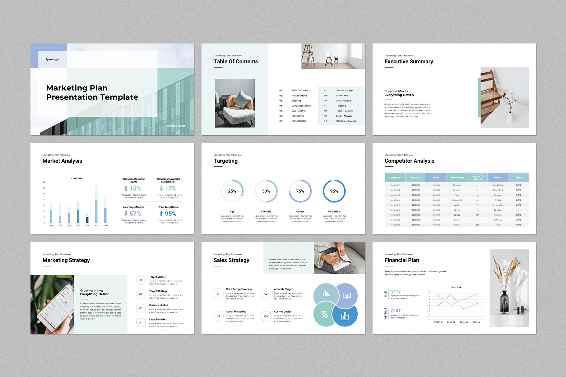 Marketing Plan PowerPoint Template 3 - Design Cuts