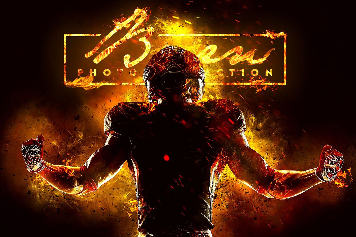 burn action photoshop free download