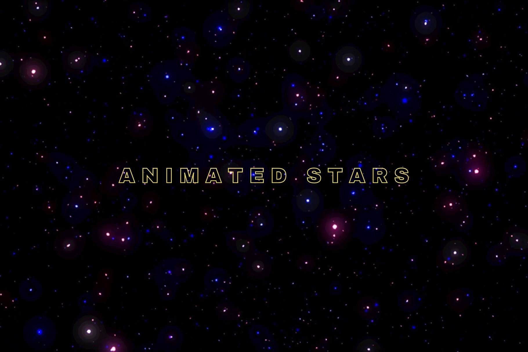 animated purple stars background