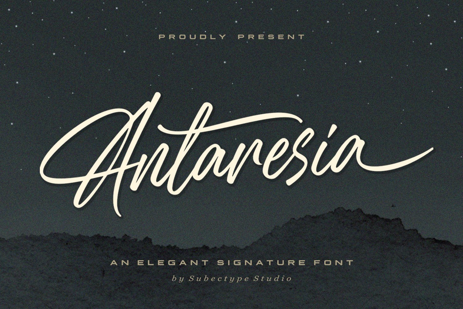 Antaresia - An Elegant Signature Font - Design Cuts