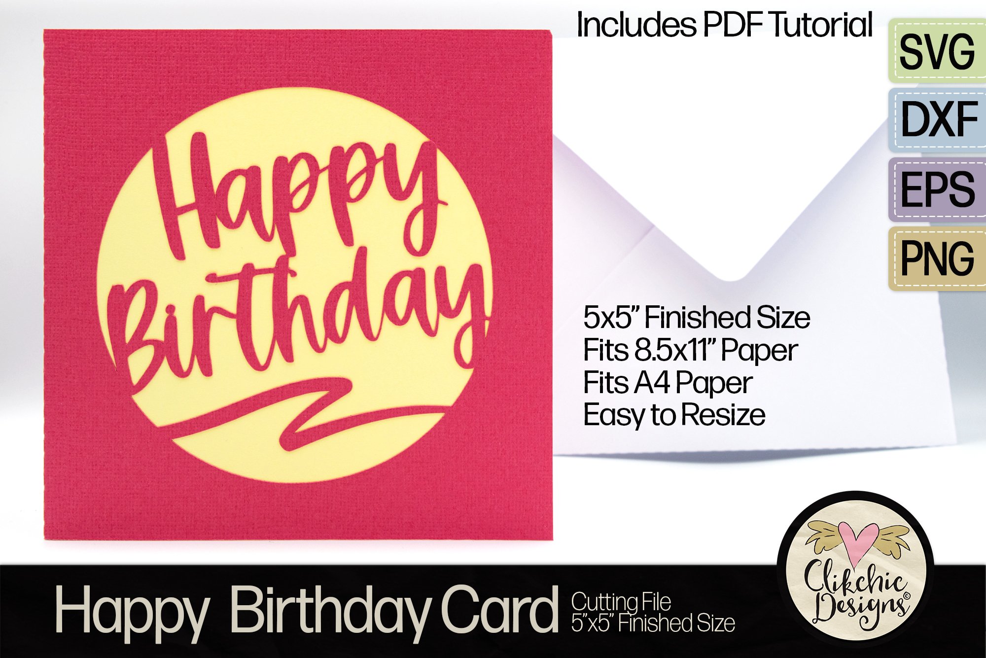Happy Birthday PRINTABLE Greeting Card, 5x7, Cardstock, Digital Art,  Feather, Tribal, Pastel, Typography, Illustration, Envelope Template 
