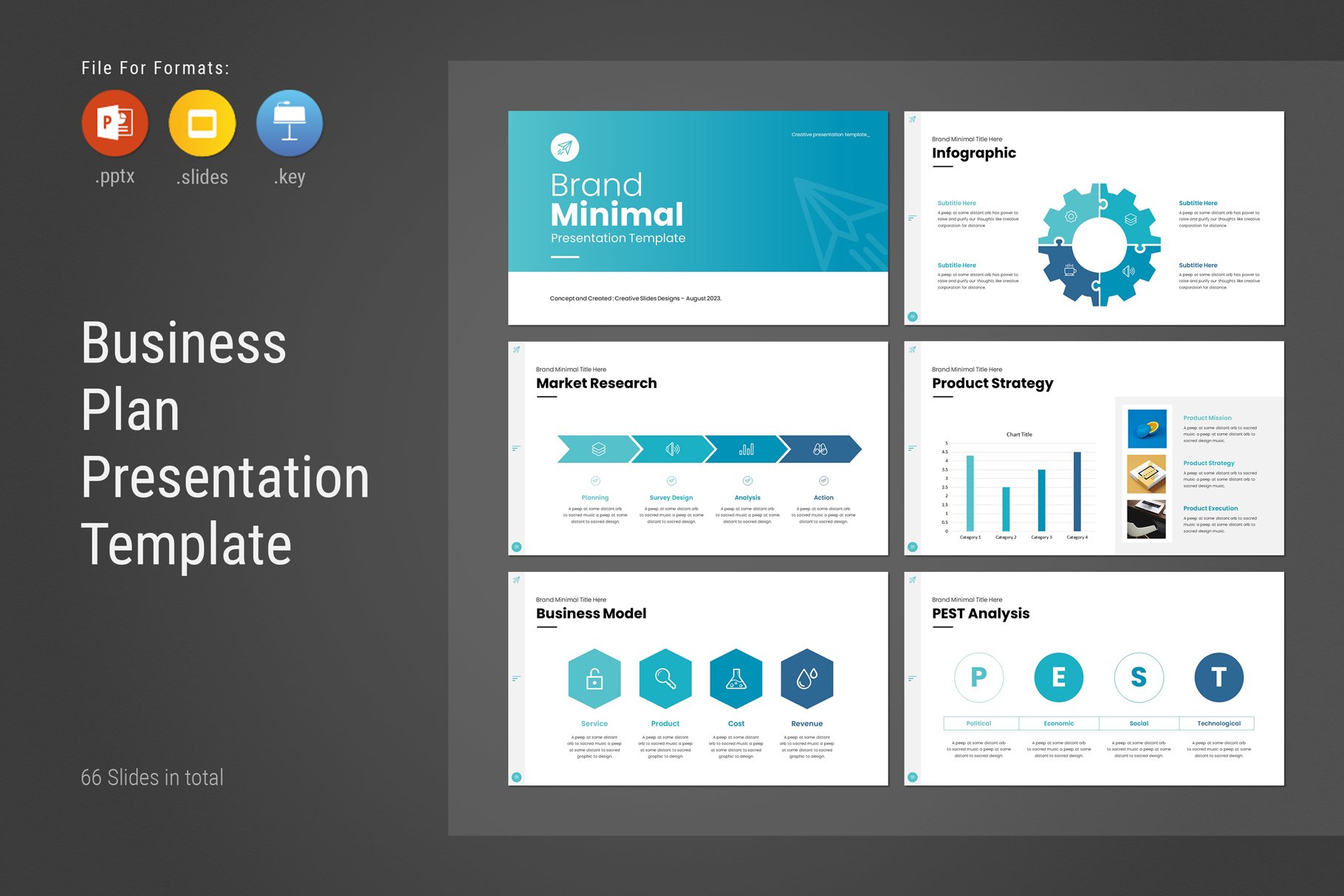 Brand Minimal Presentation Template - Design Cuts