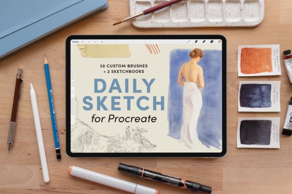Mini Sketchbook Set – Procreate Brushes - Design Cuts