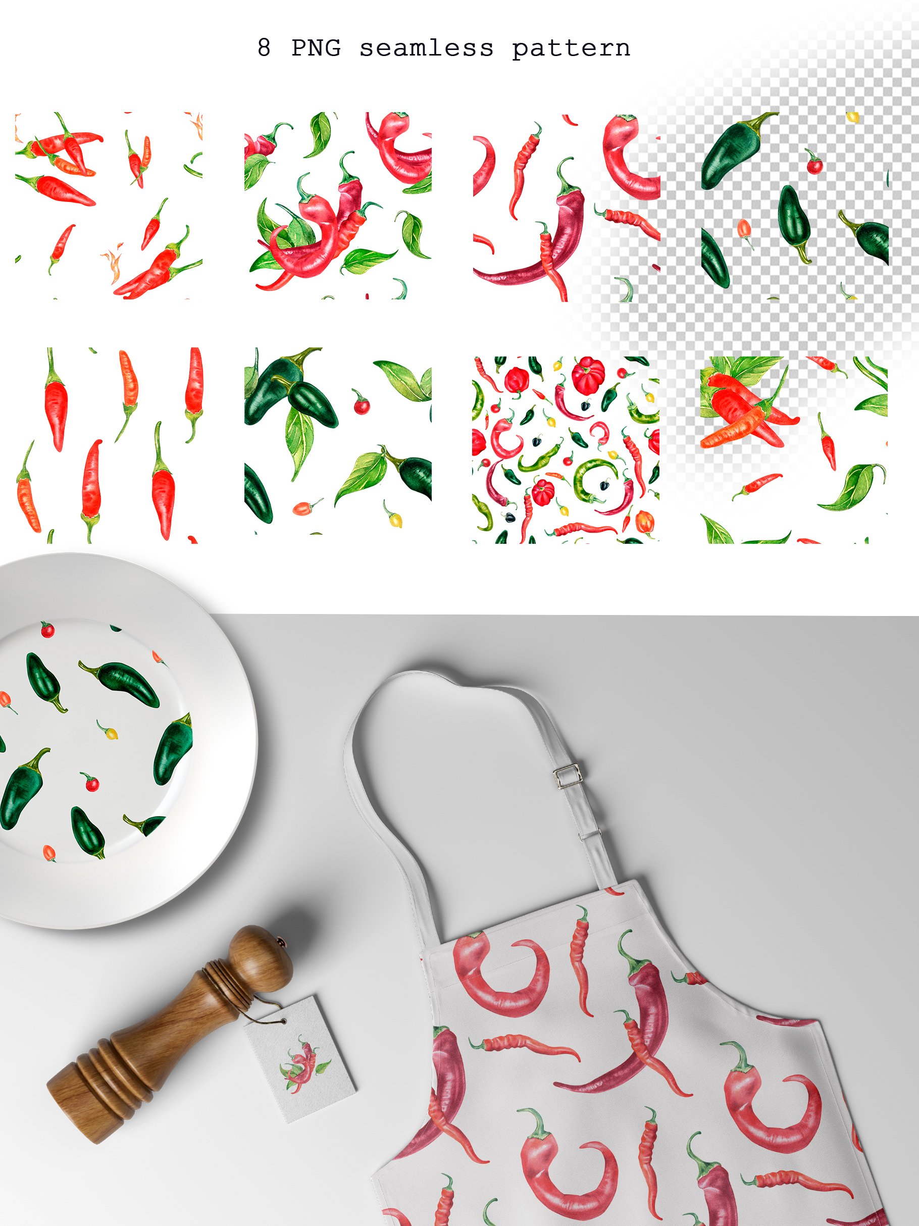 East Urban Home Ambesonne Peppers Laundry Bag, Chili Pepper Pattern with Colorful Digital Vegetable Art Design Composition Vegan, Hamper Basket with Handles Drawstrin