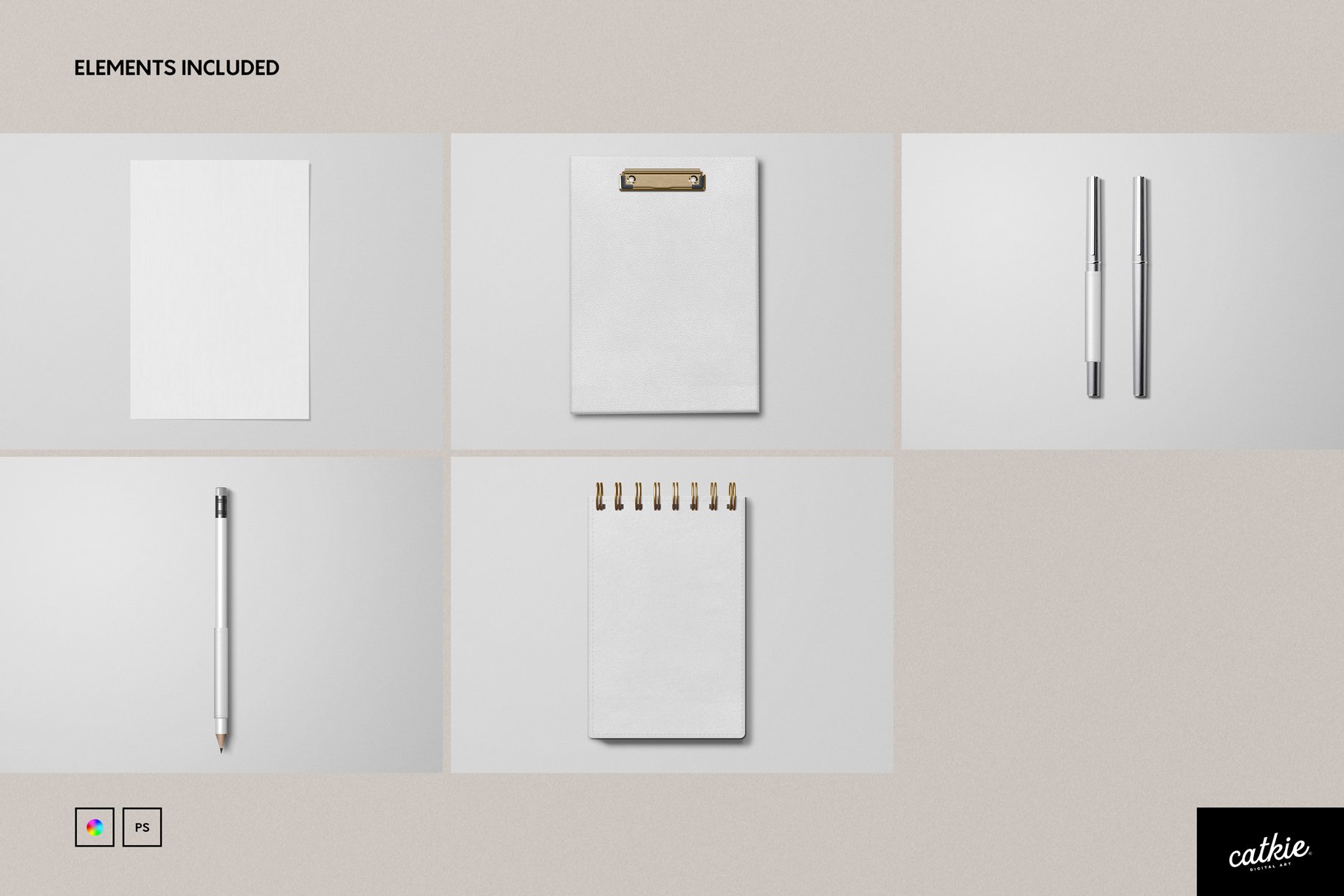 Leather Stationery Mockup Kit VOL 6 - Design Cuts