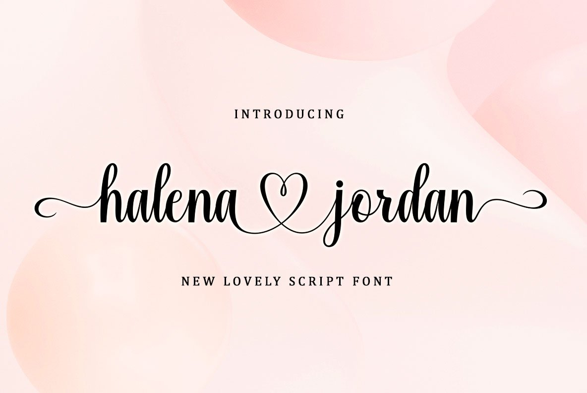 Halena Jordan Lovely Font - Design Cuts