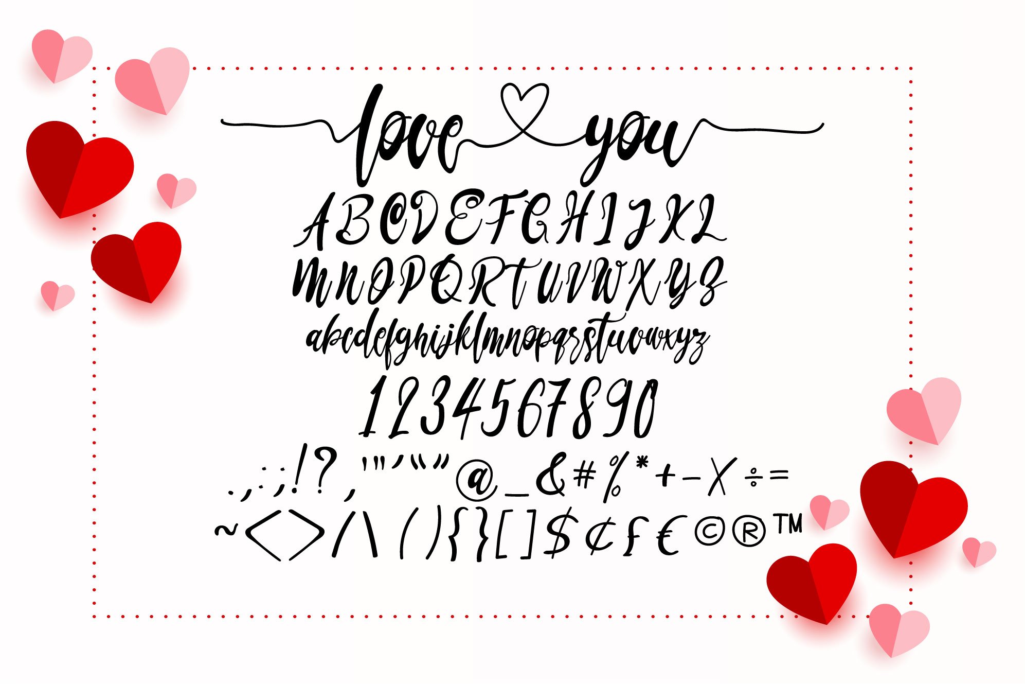 Love You Baby Font