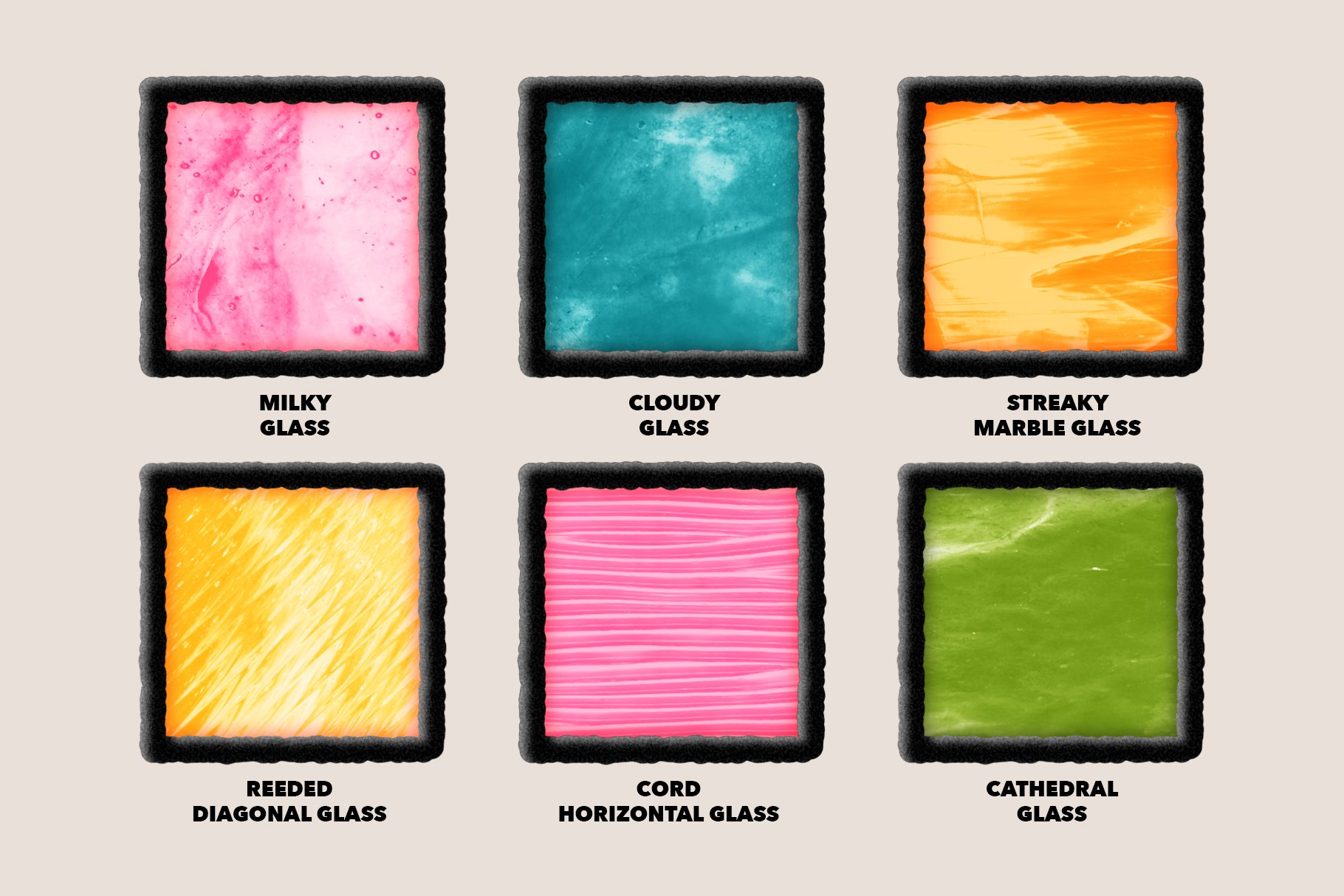 Stained Glass Flux Brushes / 6 Pack