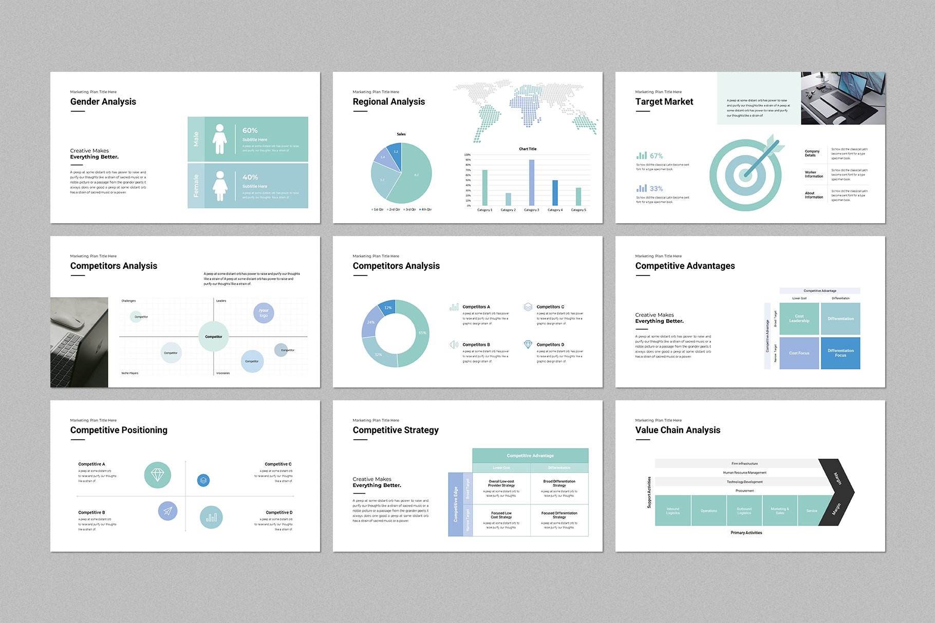 Marketing Plan PowerPoint Template 3 - Design Cuts