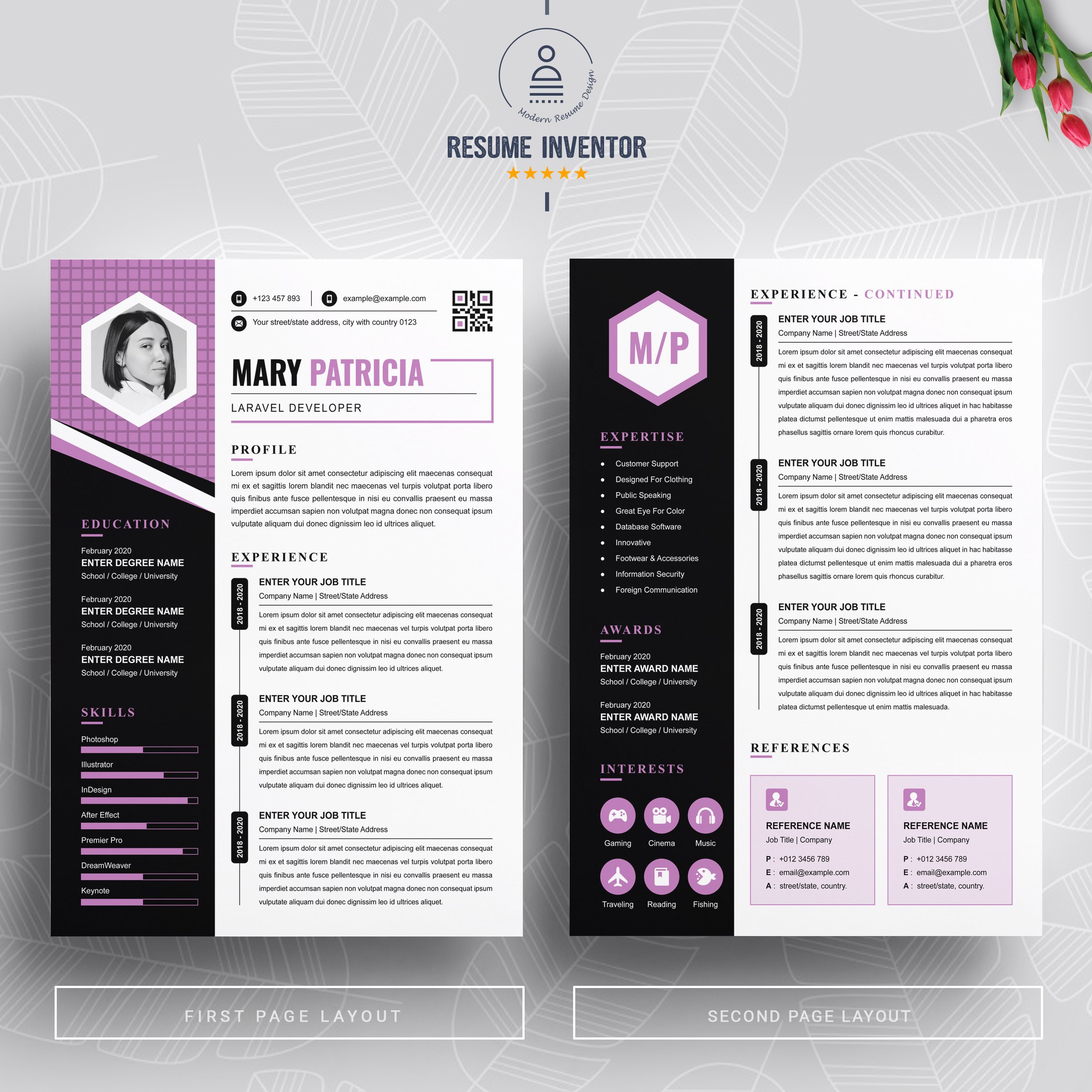 Professional Resume Template 11 - Design Cuts