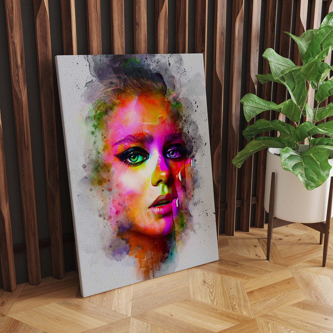 Colorful Portrait Digital Painting - Design Cuts