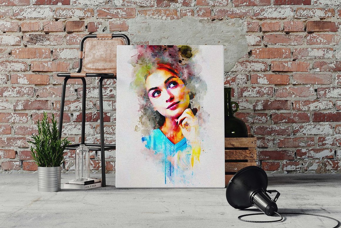 Watercolor Painting Photo Effect - Design Cuts