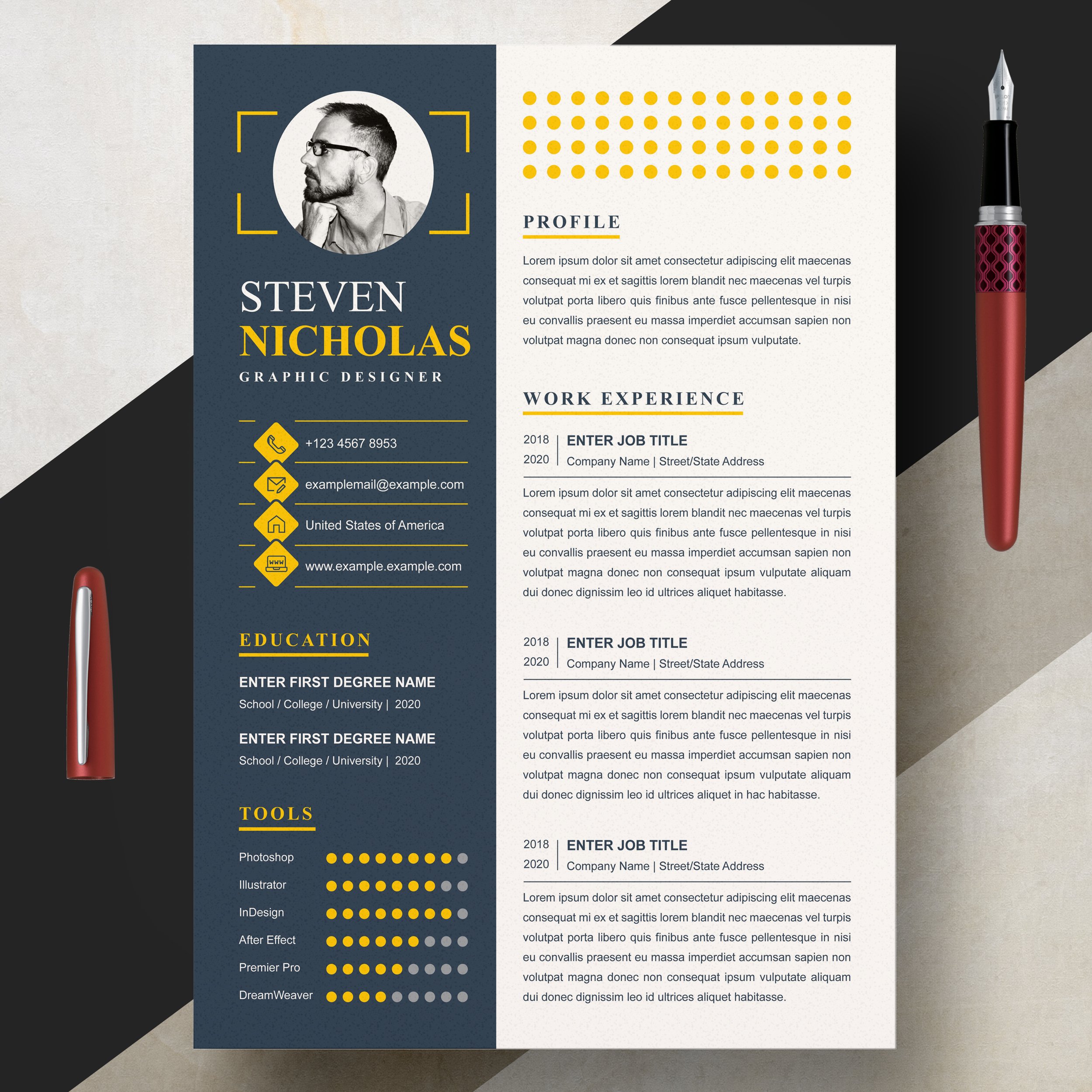 creative resume designs graphic designers