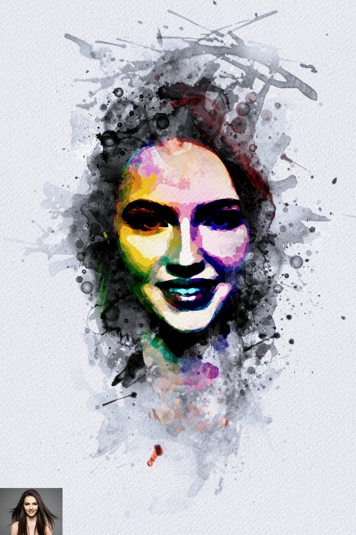 Watercolor Editable Painting Effect - Design Cuts