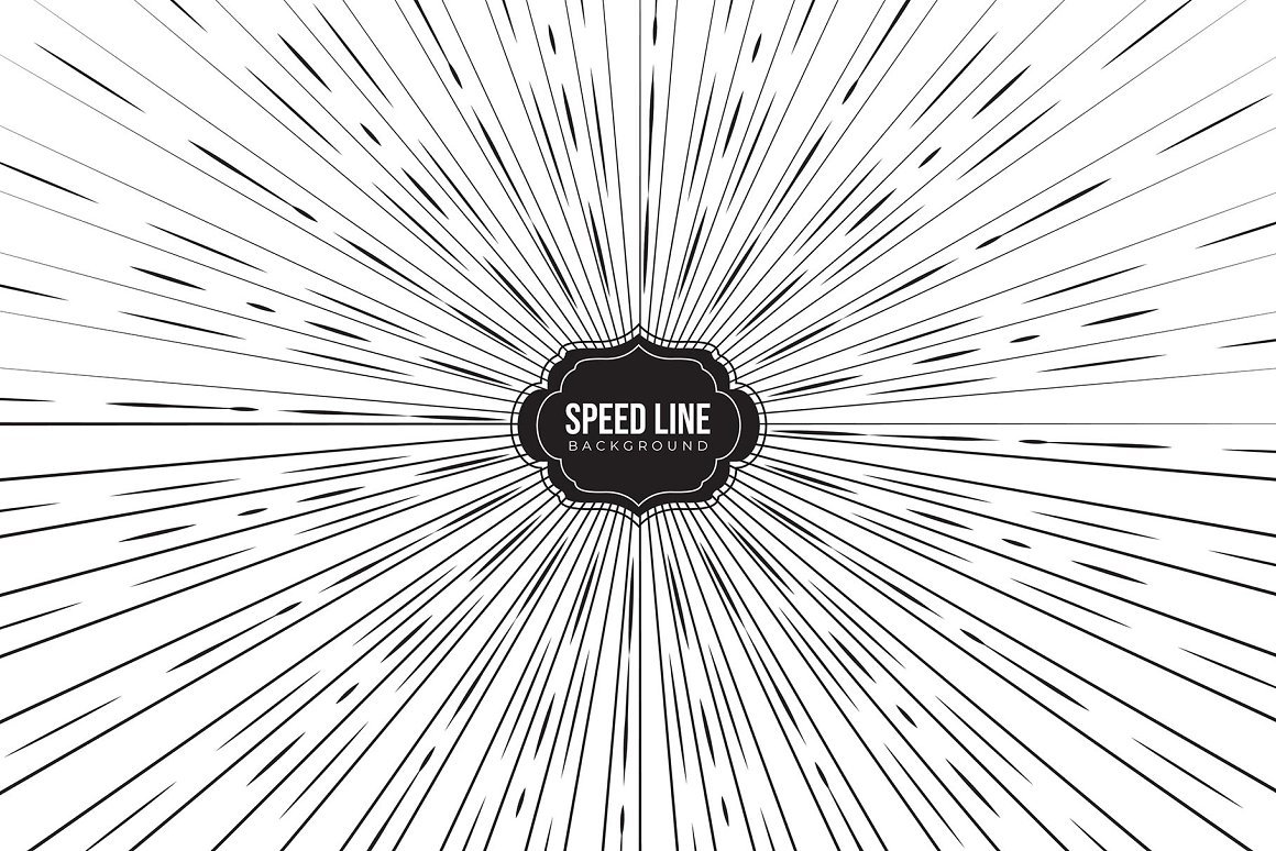 100 Comic Speed Line Vector Design - MasterBundles