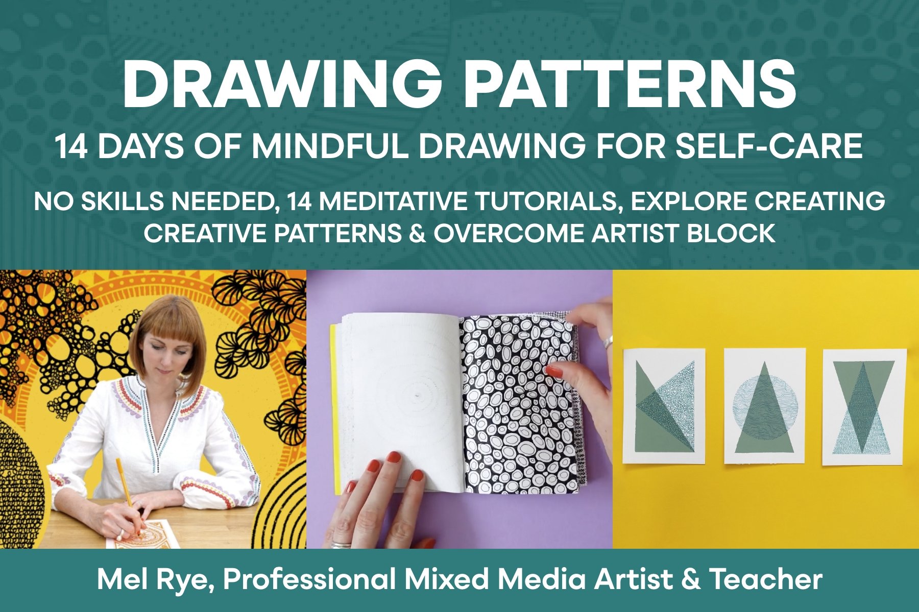Drawing Patterns: 14 Days Of Mindful Drawing For Self-Care