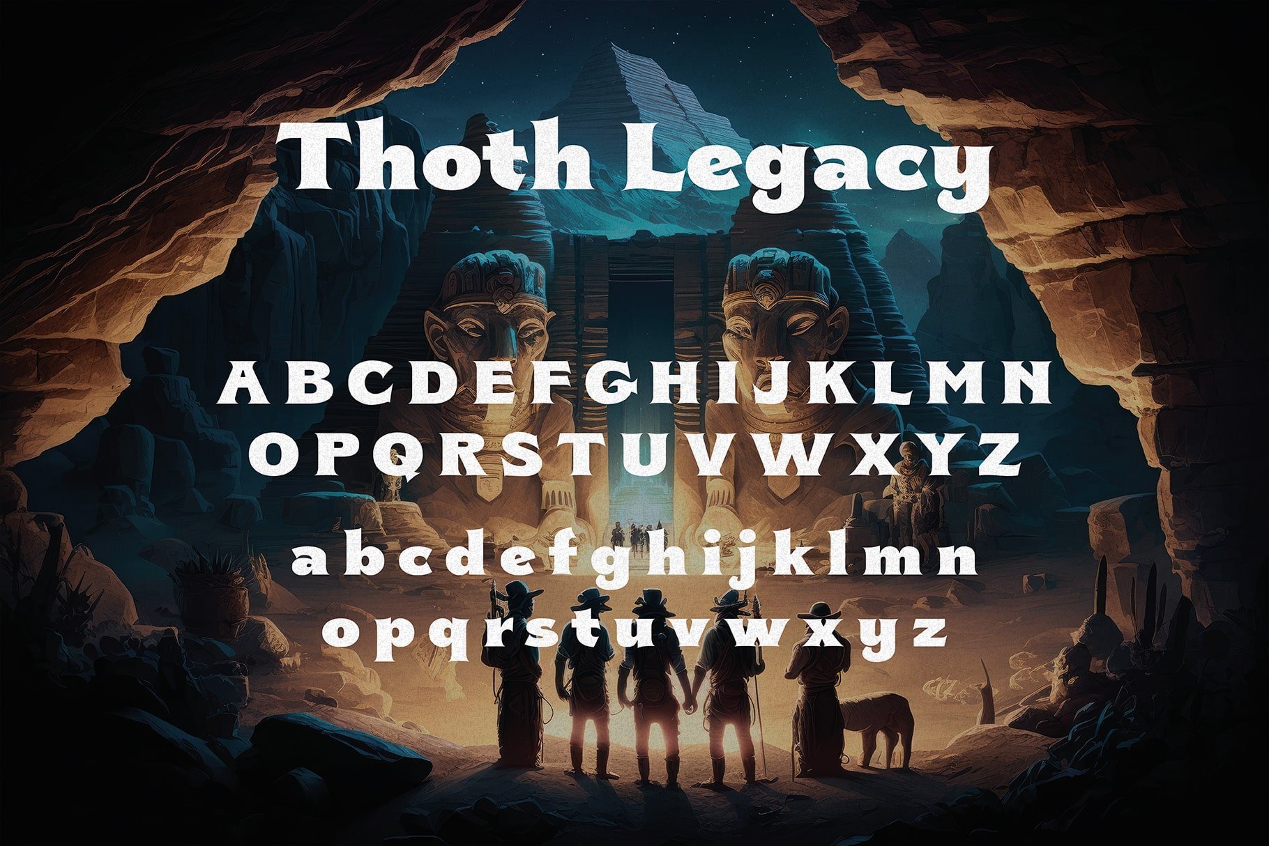 Thoth Legacy - Egyptian Typeface - Design Cuts 