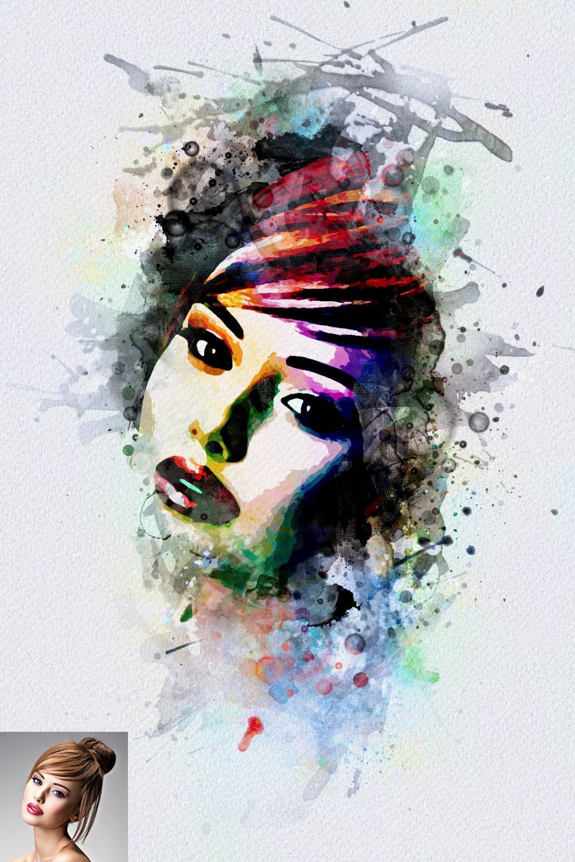 Watercolor Editable Painting Effect - Design Cuts