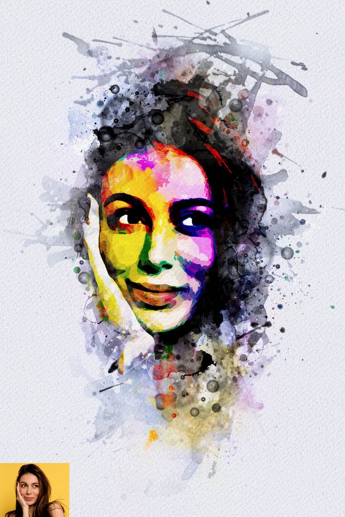 Watercolor Editable Painting Effect - Design Cuts